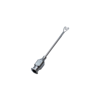 Anis Irrigating Vectus, Polished Finish, Two Irrigating Ports, 5mm Wide x 7mm Long 26ga Loop, Dimple At Top Of Loop, Overall Length 1-3/4" (46mm) E0634,1294E,E0634
